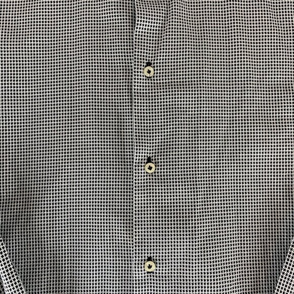 Robert Graham Black White Long Sleeve Button Down Shirt Mens 2XL - Picture 2 of 7